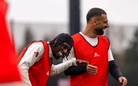 Liverpool Squad Gears Up for Man Utd Clash with Intense Training Session Photos