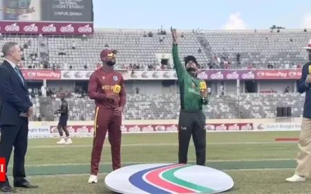 Live Cricket Score: Bangladesh Takes on West Indies in Thrilling 1st ODI Clash