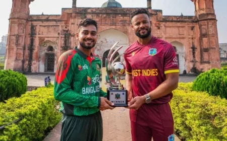 BAN vs WI Live Streaming Details 1st ODI: How to Watch West Indies Tour of Bangladesh 2025 Online; Complete Squads Info
