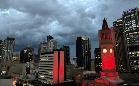 Hail storm Brisbane: giant hail and damaging winds lash South East Queensland