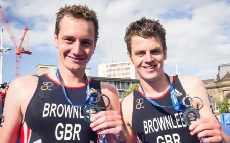 Alistair and Jonny Brownlee Captured in Iconic PA Photo