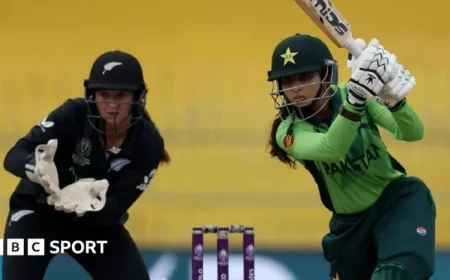 Live Score and Radio for New Zealand vs Pakistan in Women’s Cricket World Cup 2025