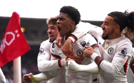 Chelsea Dominates Nottingham Forest 3-0: Guiu Shines with Acheampong’s Spectacular Highlight