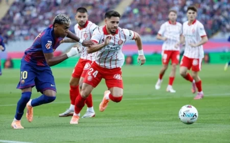 Live: Witsel’s Spectacular Bicycle Kick Levels Score for Barcelona Against Girona at Montjuic