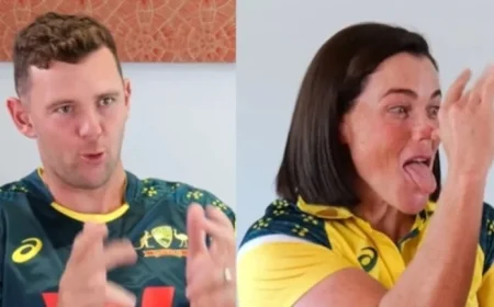 Australian Cricketers Hazlewood and Marsh React to India’s Snub of Pakistan Handshake in Men’s and Women’s Matches – Video Inside
