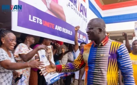 Bryan Dominates in Accra as Greater Accra Supporters Rally Behind Him