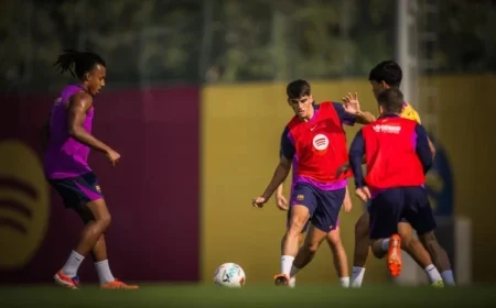 Training Session Includes All International Players