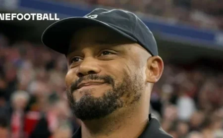 FCB Coach Kompany Discusses Crucial Dortmund Showdown and Gnabry’s Exclusion