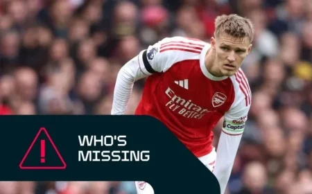 Odegaard Palmer and Rodri Absent as Premier League Resumes