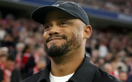 FCB Coach Kompany Discusses Dortmund Showdown and Gnabry’s Absence