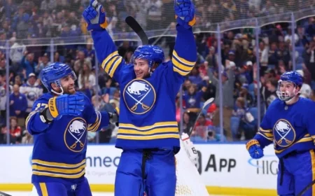 Doan Scores His First Goal with the Sabres Boosting Team Spirit