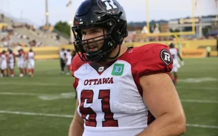 Ottawa Redblacks’ Offensive Lineman Drew Desjarlais Set to Miss Second Consecutive Game