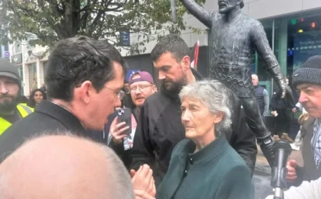 Intense Moments Unfold in Limerick as Enoch Burke Interrupts Catherine Connolly’s Campaign Event