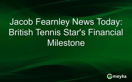 British Tennis Sensation Jacob Fearnley Reaches Major Financial Milestone Today