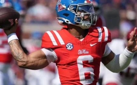No 5 Ole Miss Faces Key SEC Clash with No 9 Georgia to Advance Further