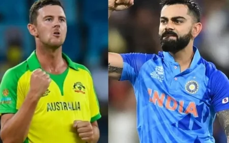 Can Virat Kohli Handle Josh Hazlewood and Mitchell Starc Check Out What the Stats Say