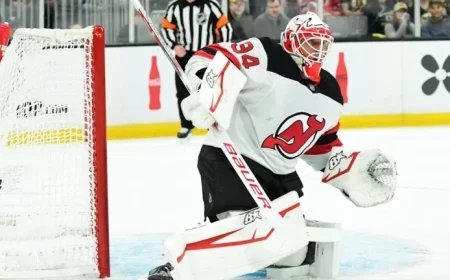 New Jersey Devils Goalie Poised for Season Debut Against Columbus Blue Jackets