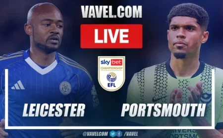 Live Score Updates Leicester vs Portsmouth in Exciting EFL Championship Match