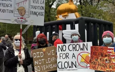 Hundreds Gather in Montreal to Protest Against Donald Trump’s Authoritarian Policies