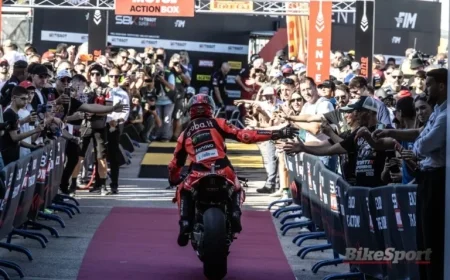 Nicolo Bulega Triumphs in Saturday’s Spanish WorldSBK Race One Keeping Title Hopes Alive for Final Showdown