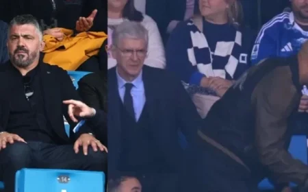 Gattuso Henry Wenger and More Champions Gather in the Stands for Como vs Juve Match
