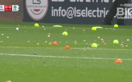 Celtic Fans Disrupt Dundee Match with Ball-Throwing Protest on Pitch