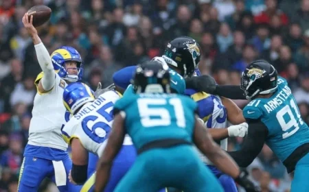 NFL Live Scores and Highlights: Jacksonville Jaguars vs Los Angeles Rams Updates from Wembley Stadium
