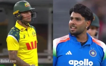 Harshit Rana Narrowly Avoids Clash with Josh Philippe Following Unintentional Six in ODI Match