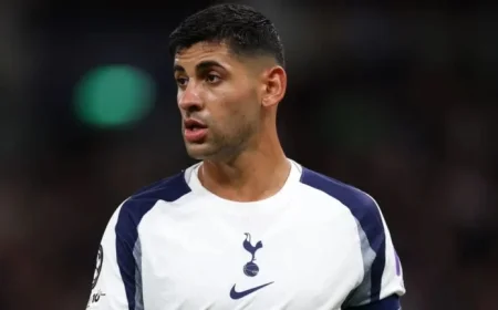 Tottenham faces major setback as captain Cristian Romero withdraws from Aston Villa match due to injury during warm-up