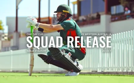 Tigers Announce One Day Cup Squad to Face Western Australia
