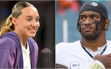 NFL fans react to Paige Bueckers’ impressive QB skills at Cowboys-Commanders game saying she’s better than Tua Tagovailoa and Dolphins should sign her