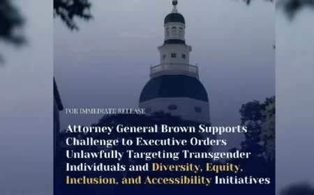 Maryland Joins National Legal Action Over Federal DEI and Transgender Funding Regulations