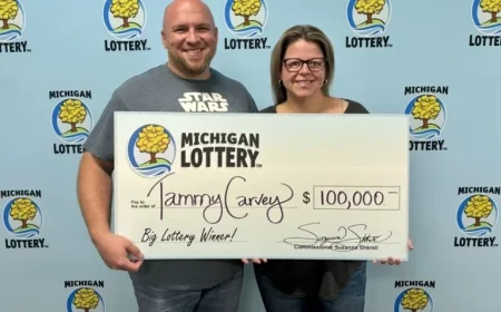 Wyandotte Resident Secures $100,000 Powerball Win in Michigan Lottery Triumph