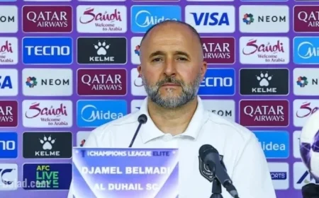 Belmadi Backs Al Duhail in Pivotal Clash Against Al Wahda