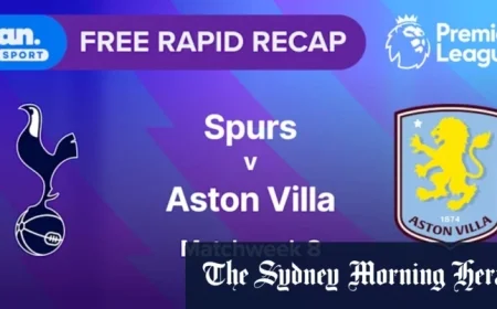 Quick Overview Week 8: Tottenham Spurs Face Off Against Aston Villa