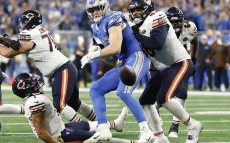 Aidan Hutchinson Shines with Forced Fumbles in Four Consecutive Games