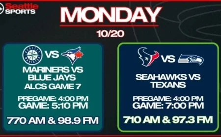 Tune in to ALCS Game 7 and Seahawks-Texans on the Seattle Sports App for Live Radio Coverage