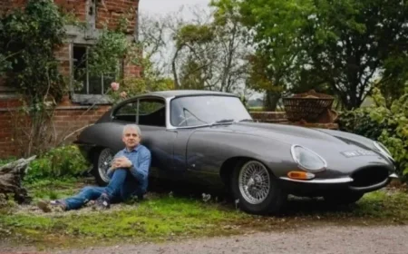 Rowan Atkinson’s Iconic Jaguar E-Type from Man vs. Bee Set for Auction: Restoration Insights and Collector Excitement