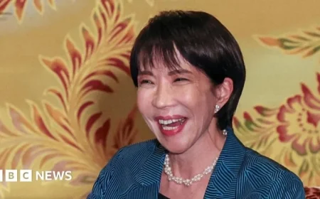 Sanae Takaichi Makes History as Japan’s First Female Prime Minister After Landmark Vote