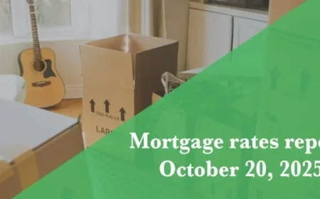 October 20 2025 Mortgage Rate Update: Lowest Rates in a Month