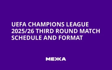 UEFA Champions League 2025/26 Third Round Schedule and Match Format Revealed