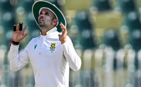 Maharaj’s Seven-Wicket Haul Leads South Africa to Bowl Out Pakistan for 333