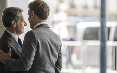 Emmanuel Macron Meets Nicolas Sarkozy Prior to His Imprisonment