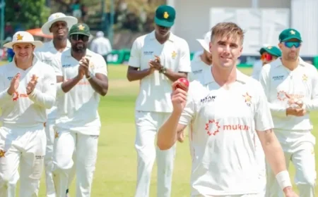 Brad Evans Makes Test History as Afghanistan Collapses Breaking Heath Streak’s Record