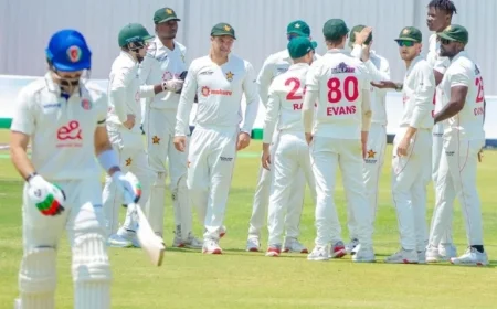 Zimbabwe Takes Charge on Day 1 as Afghanistan Struggles to Keep Up