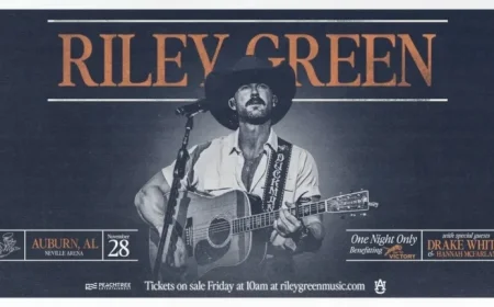 Riley Green set to electrify Auburn with exclusive Iron Bowl Eve concert return