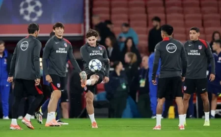Live Coverage Arsenal Faces Atletico Madrid in UEFA Champions League Showdown
