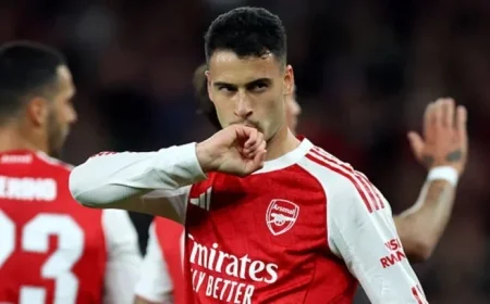 Martinelli Set to Shine: Predicted Arsenal Lineup for Exciting Clash Against Atletico Madrid