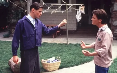 Michael J Fox Reveals Crispin Glover Created Tension on Back to the Future Set Nobody Puts Crispin in a Box