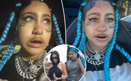 North West 12 Embraces Bold Look with Fake Face Tattoos and Piercings as Kim Kardashian Stands by Her Style